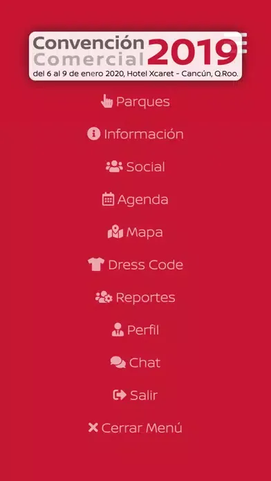 Tangkapan layar Convención Comercial 2019
