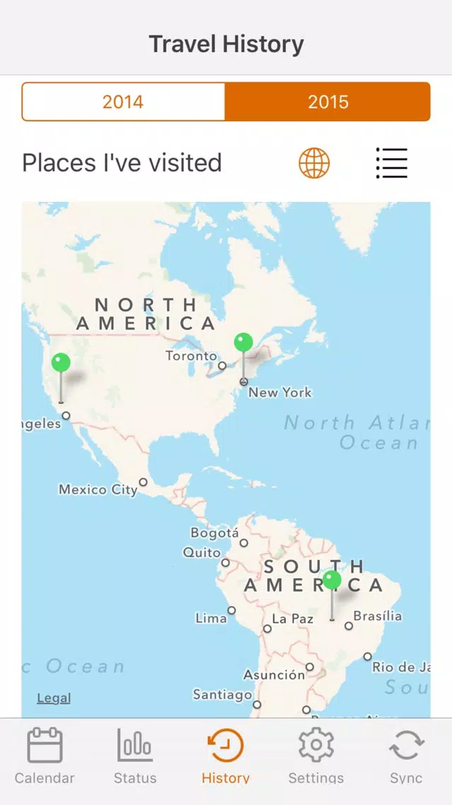 Captures d'écran de PwC myMobility Calendar