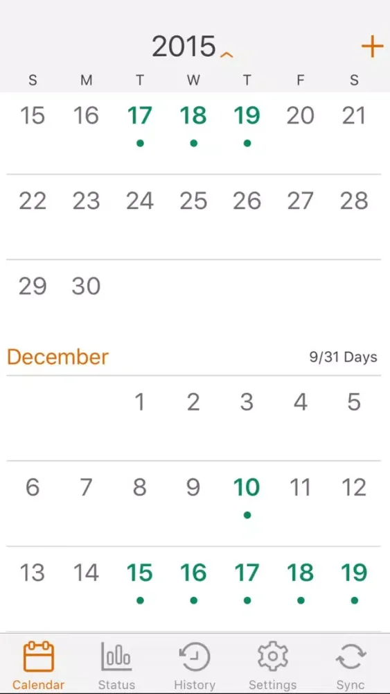 ภาพหน้าจอของ PwC myMobility Calendar