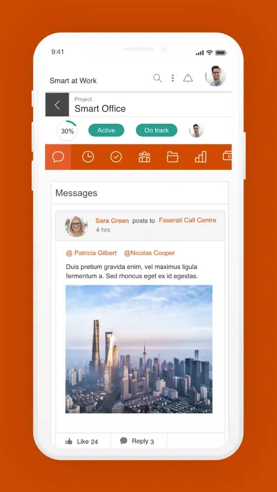 Tangkapan skrin Smart at Work