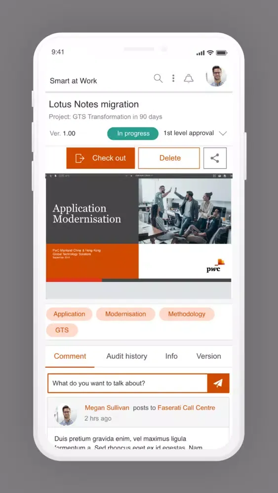 Tangkapan skrin Smart at Work