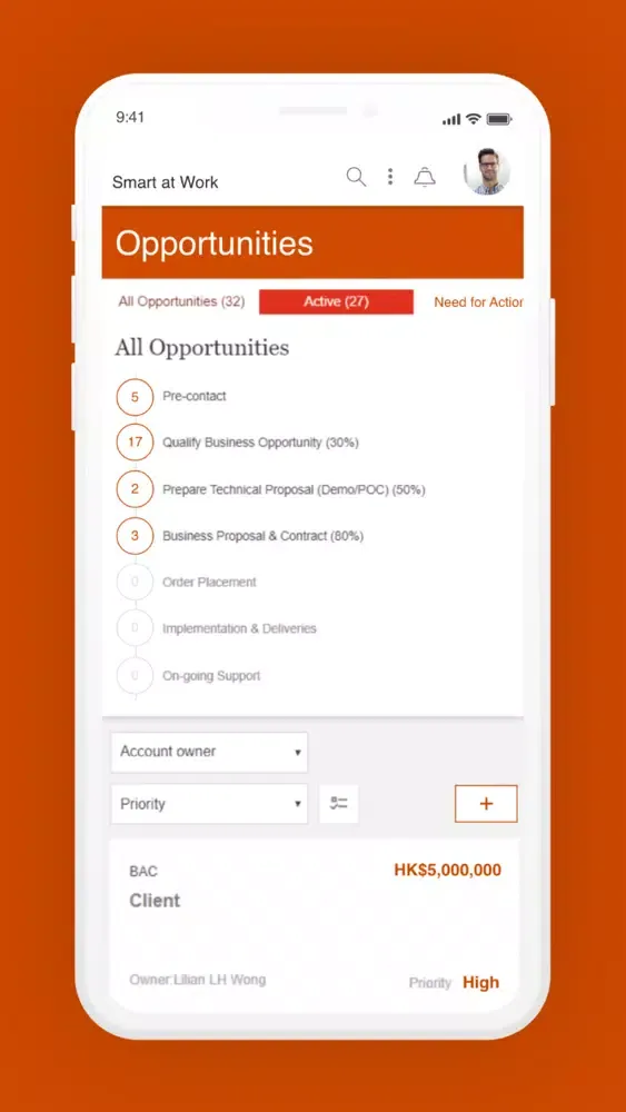 Tangkapan skrin Smart at Work