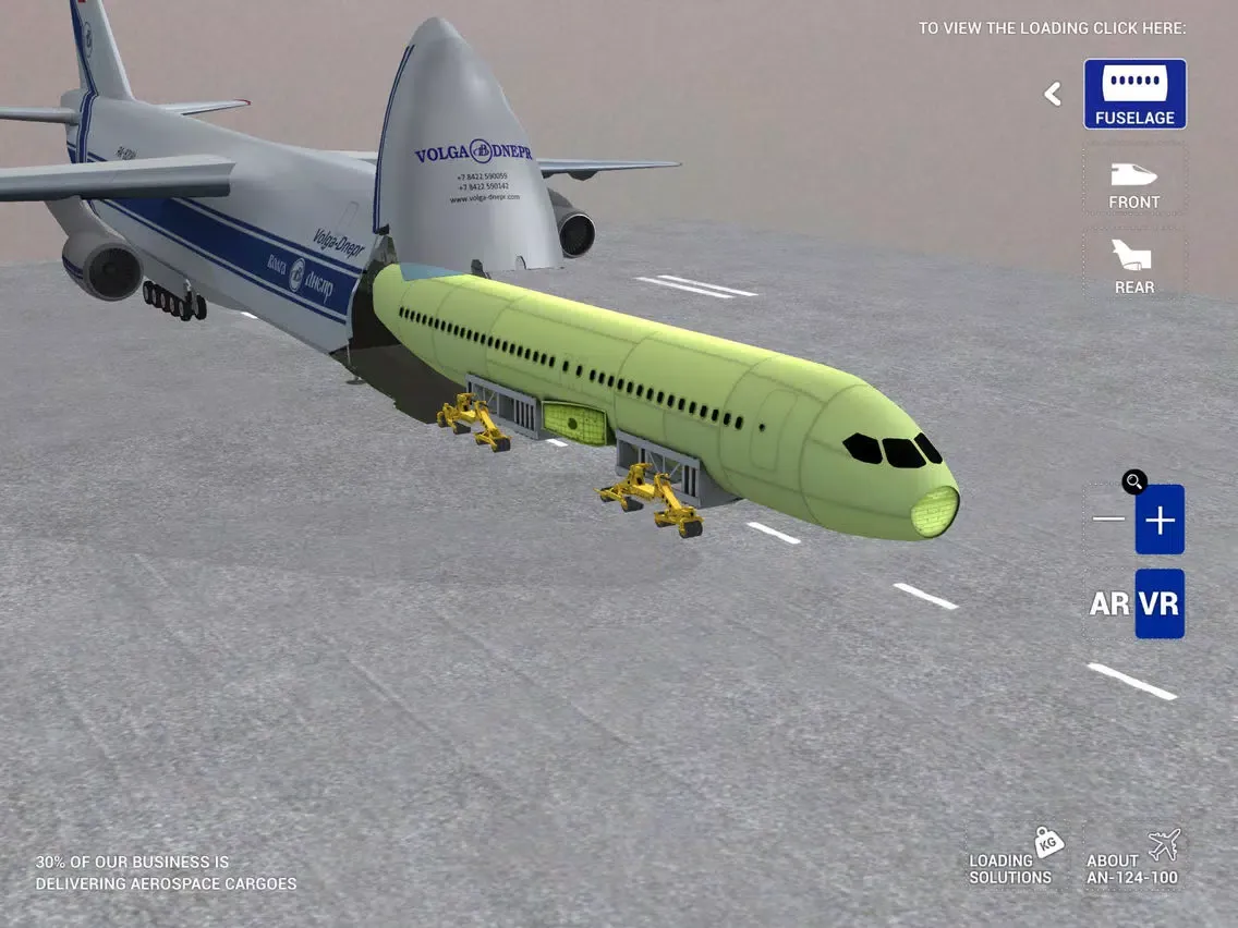 Volga-Dnepr loading simulator iPad  Screenshots