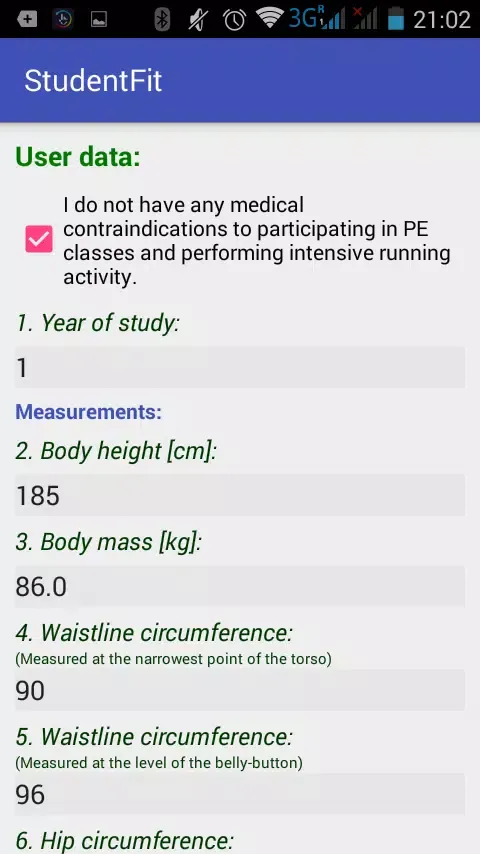 Capturas de pantalla de StudentFit