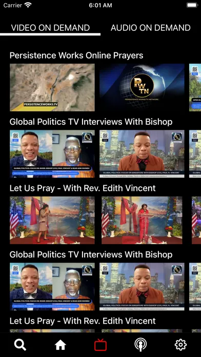 PERSISTENCE WORKS TV NETWORK Screenshots