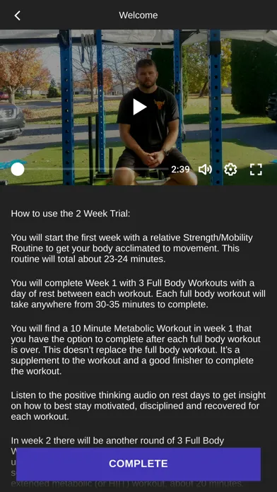 Zrzuty ekranu Virtual Fitness Transformation
