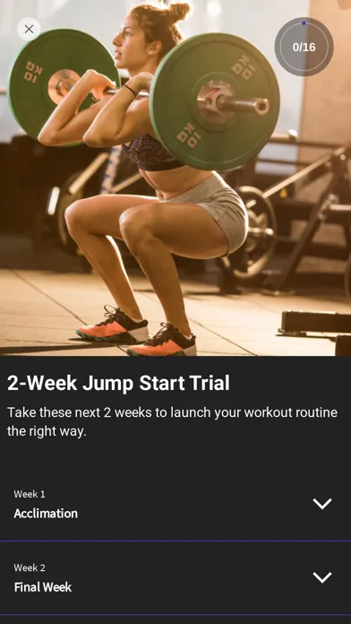Zrzuty ekranu Virtual Fitness Transformation
