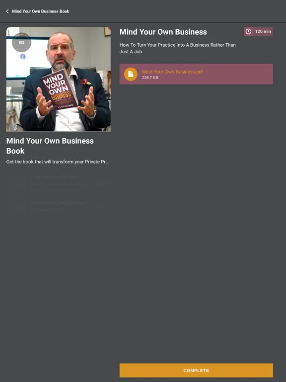 Capturas de tela do MYOB - Mind Your Own Business iPad 