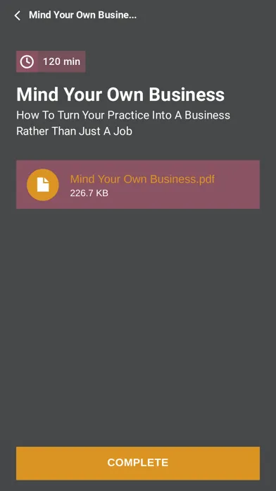 Capturas de tela do MYOB - Mind Your Own Business