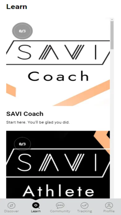 ภาพหน้าจอของ SAVI Coach