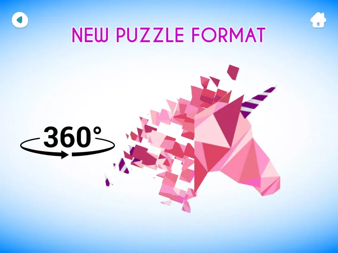 تصاویر Unicorn 360 Poly Puzzle iPad 