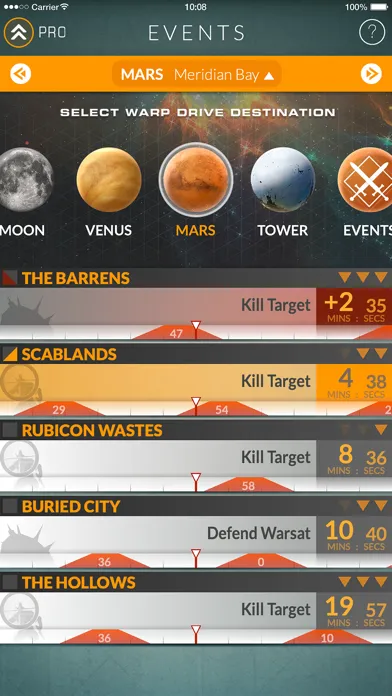 Screenshot di Events for Destiny Track Public Events Timers
