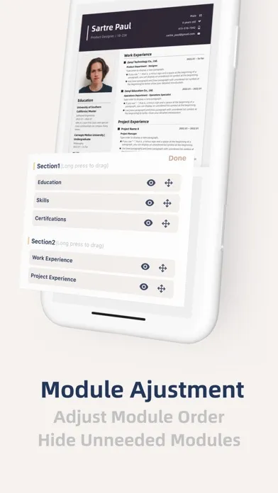 Zeni Resume: CV Resume Builder Screenshots