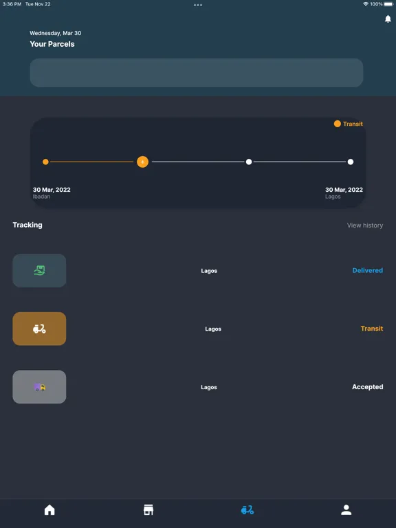 Tangkapan skrin Pxn Ewallet iPad 
