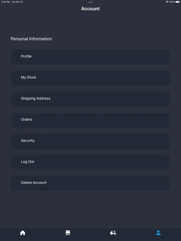 Tangkapan skrin Pxn Ewallet iPad 