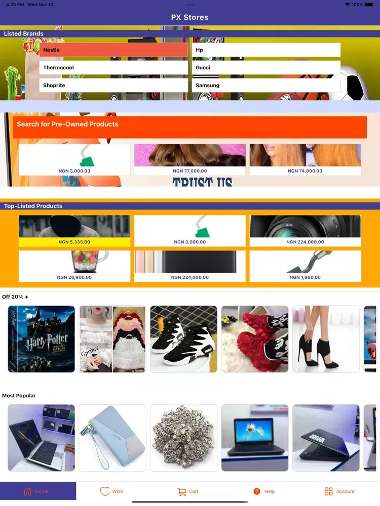 Скриншоты PX Stores iPad 