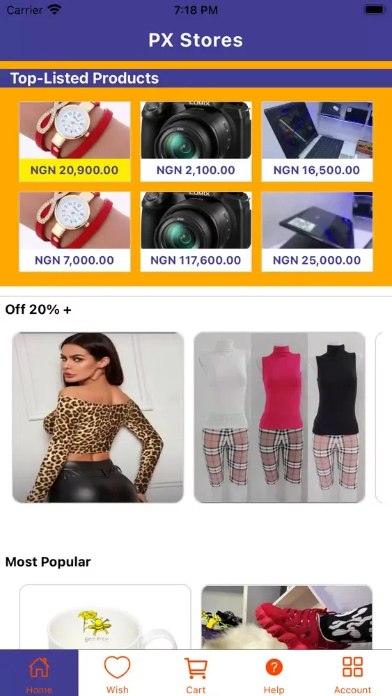 Скриншоты PX Stores
