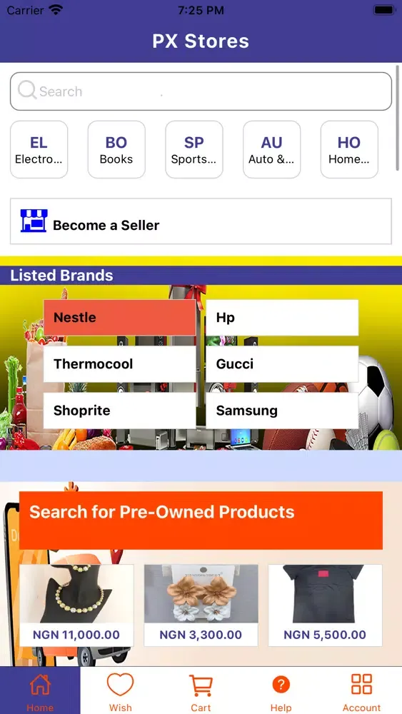Скриншоты PX Stores