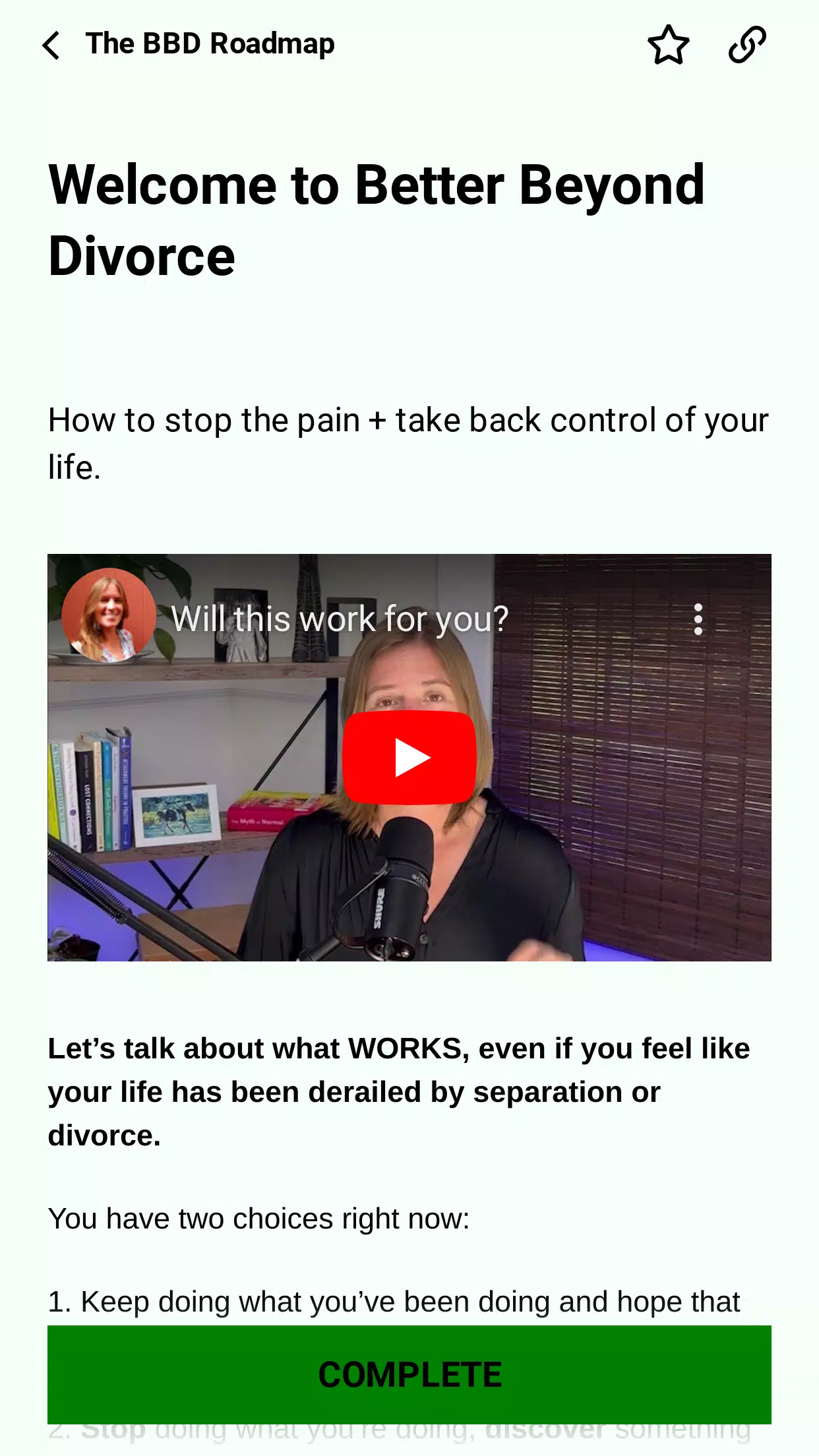 Better Beyond Divorce Screenshots