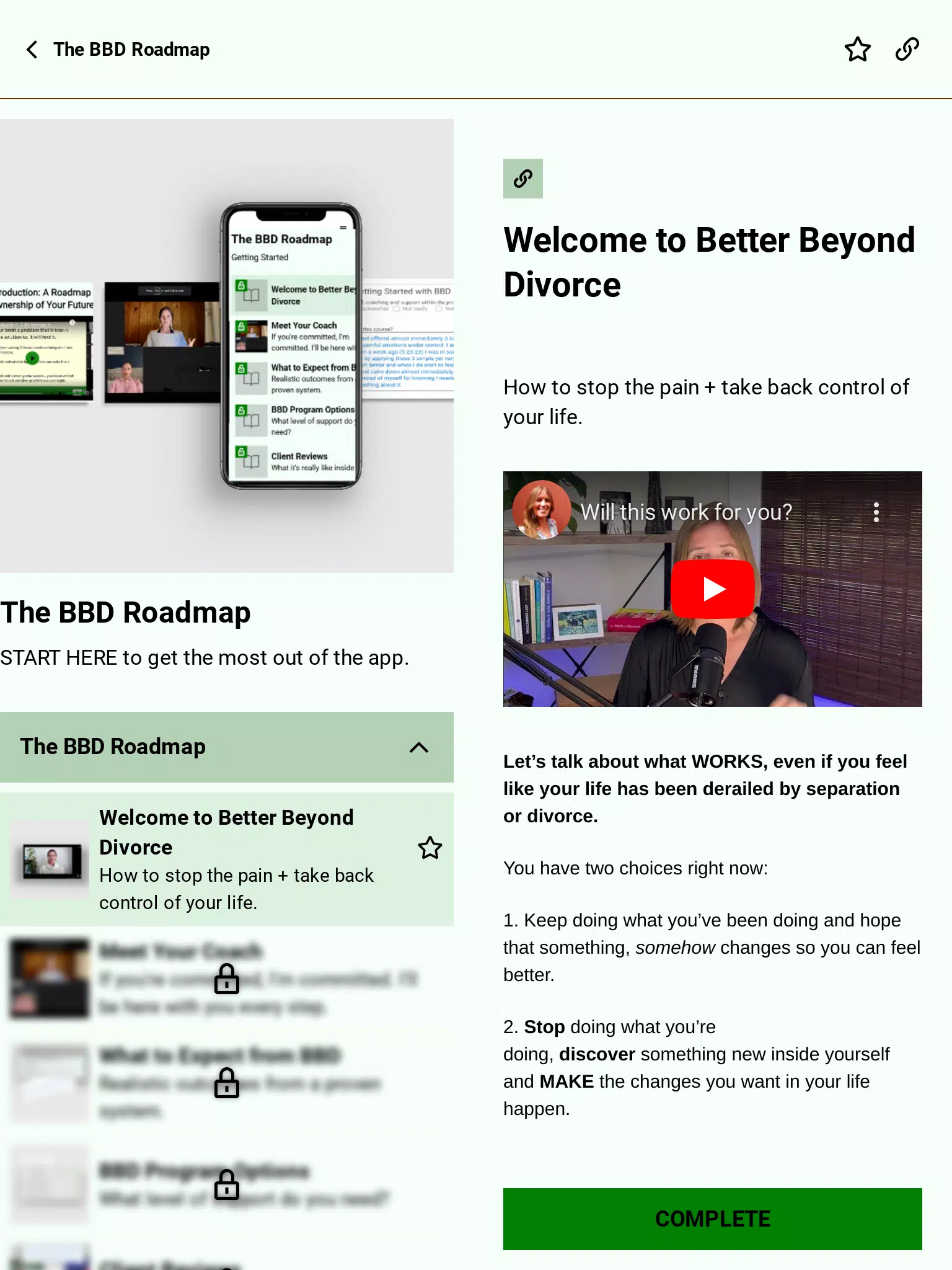 Better Beyond Divorce Screenshots