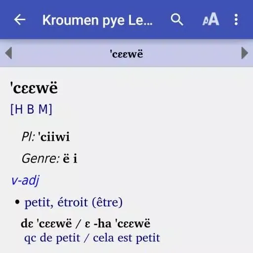 Скриншоты Kroumen piè Dictionnaire LexiquePro
