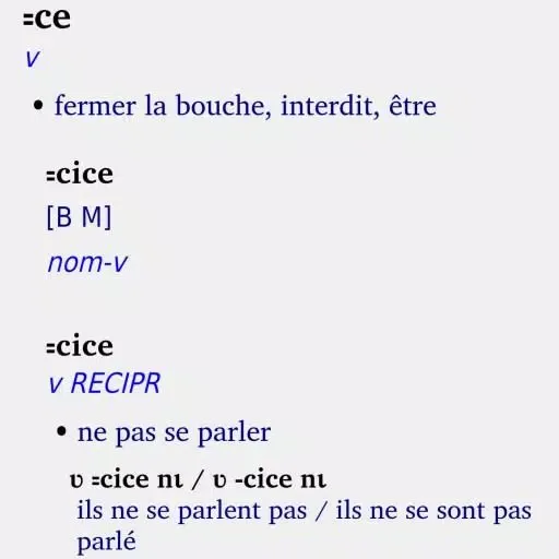 Скриншоты Kroumen piè Dictionnaire LexiquePro