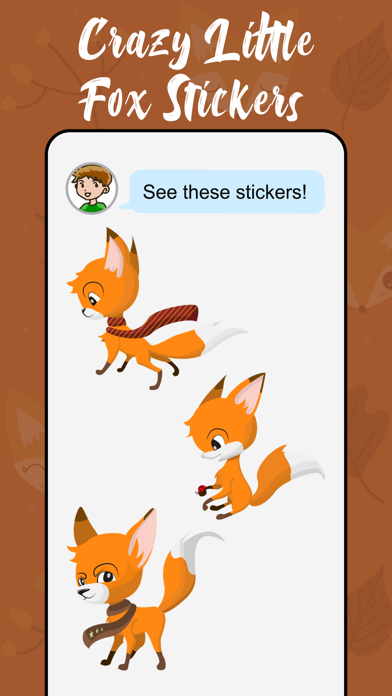 Crazy Little Fox Stickers应用截图