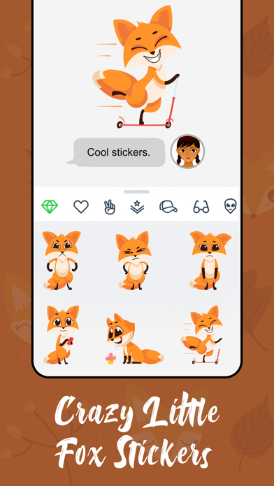Crazy Little Fox Stickers应用截图