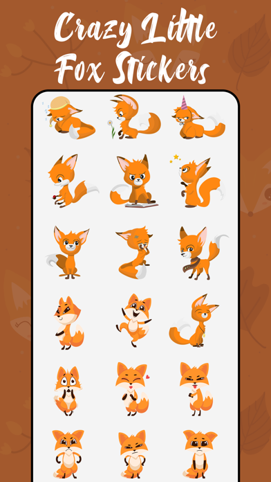 Crazy Little Fox Stickers应用截图