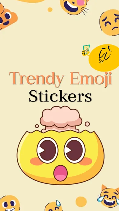 Trendy Emojis Stickers Pack Ekran Görüntüleri