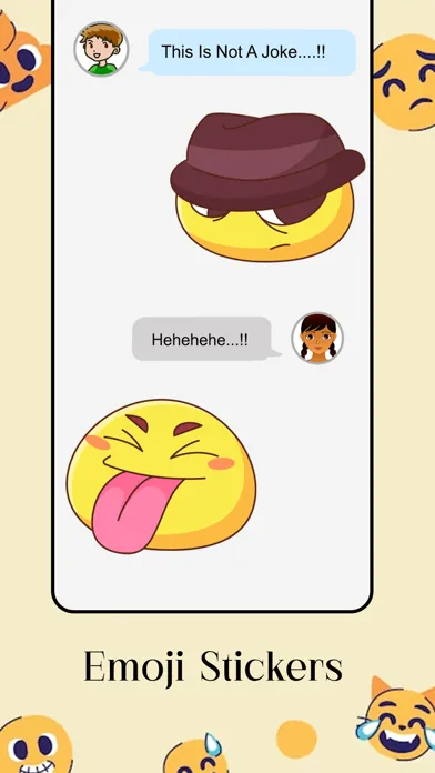 Trendy Emojis Stickers Pack Ekran Görüntüleri