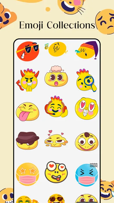 Trendy Emojis Stickers Pack Ekran Görüntüleri
