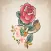 Rose &Flower,Fragnance Sticker
