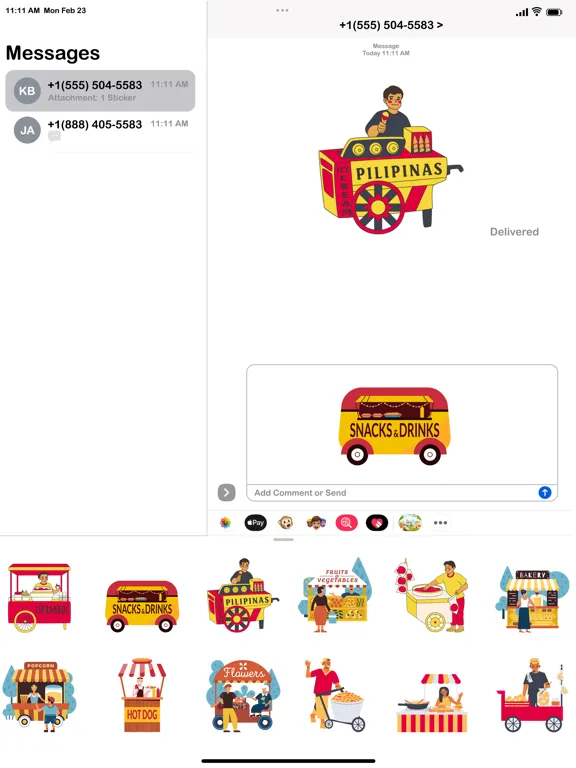 Food Fair Sticker iPad 应用截图