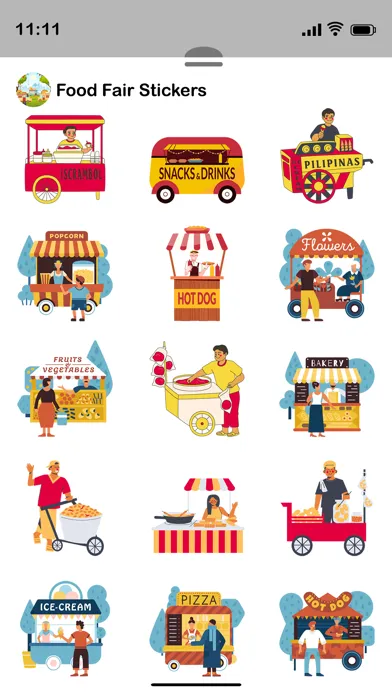 Food Fair Sticker应用截图