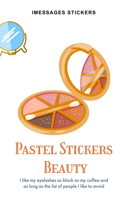 Tangkapan layar Pastel Stickers Beauty