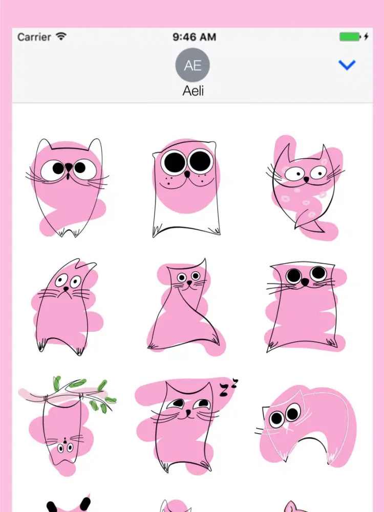 Pink Partner Stickers for iMessages iPad  স্ক্রিনশট