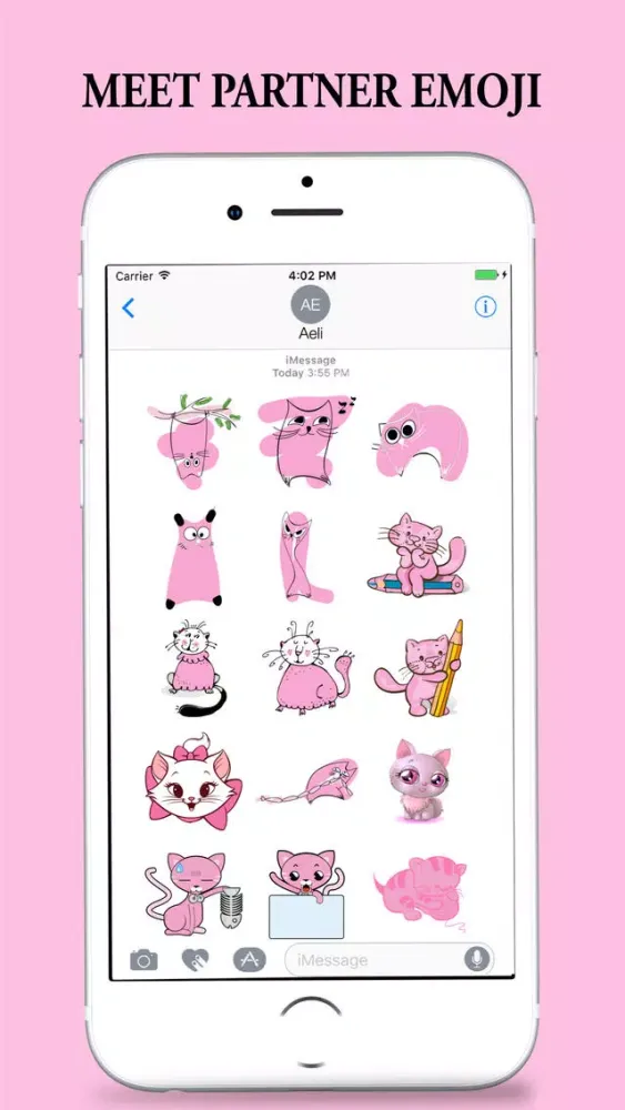 Pink Partner Stickers for iMessages স্ক্রিনশট
