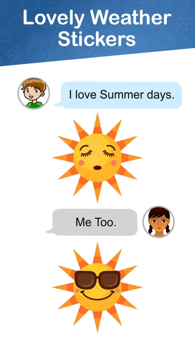 Lovely Weather Stickers Screenshots