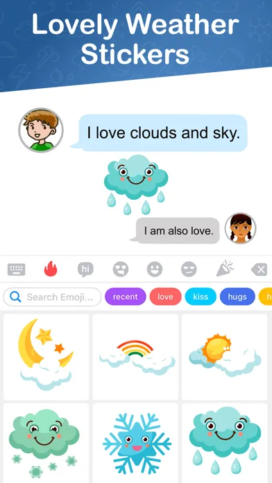 Lovely Weather Stickers Screenshots