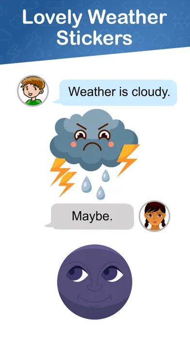Lovely Weather Stickers Screenshots