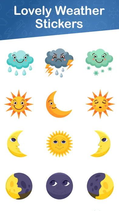 Lovely Weather Stickers Screenshots