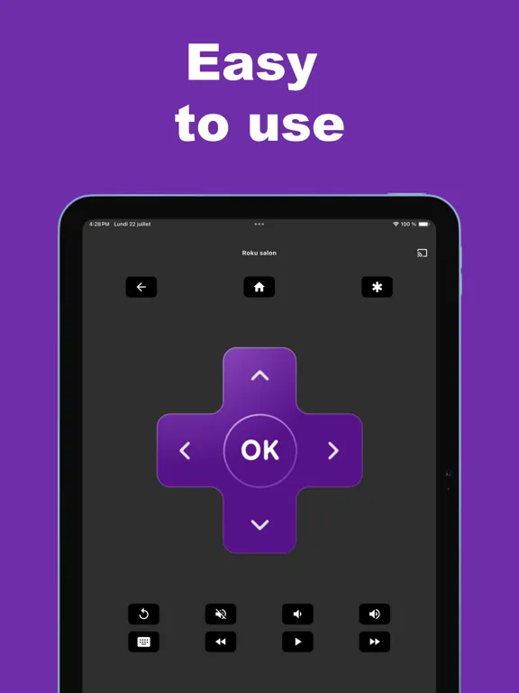 Roku Remote・ iPad  スクリーンショット