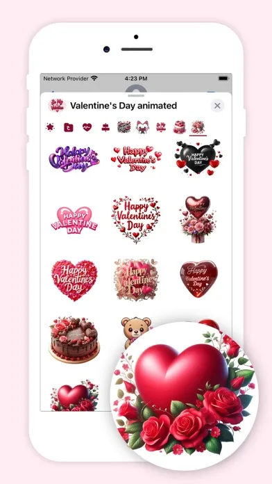 Tangkapan skrin Valentine's Day Animated