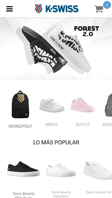 K-Swiss Screenshots