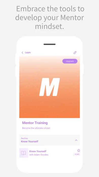 Mentor Training App Screenshots