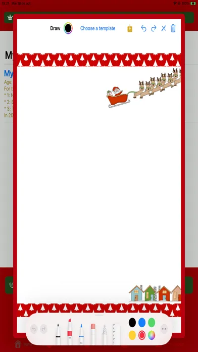 Capturas de tela do A letter to Santa Claus