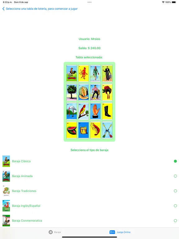 Game Loteria Mexicana iPad  Ekran Görüntüleri