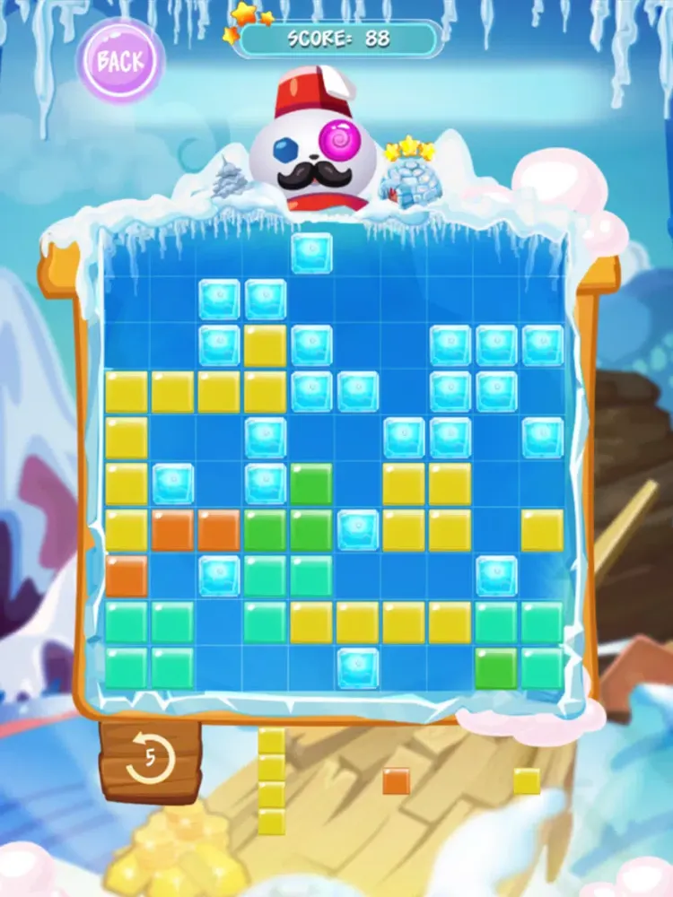 Block Puzzle for 1010 tiles: Winter blocks game iPad 应用截图