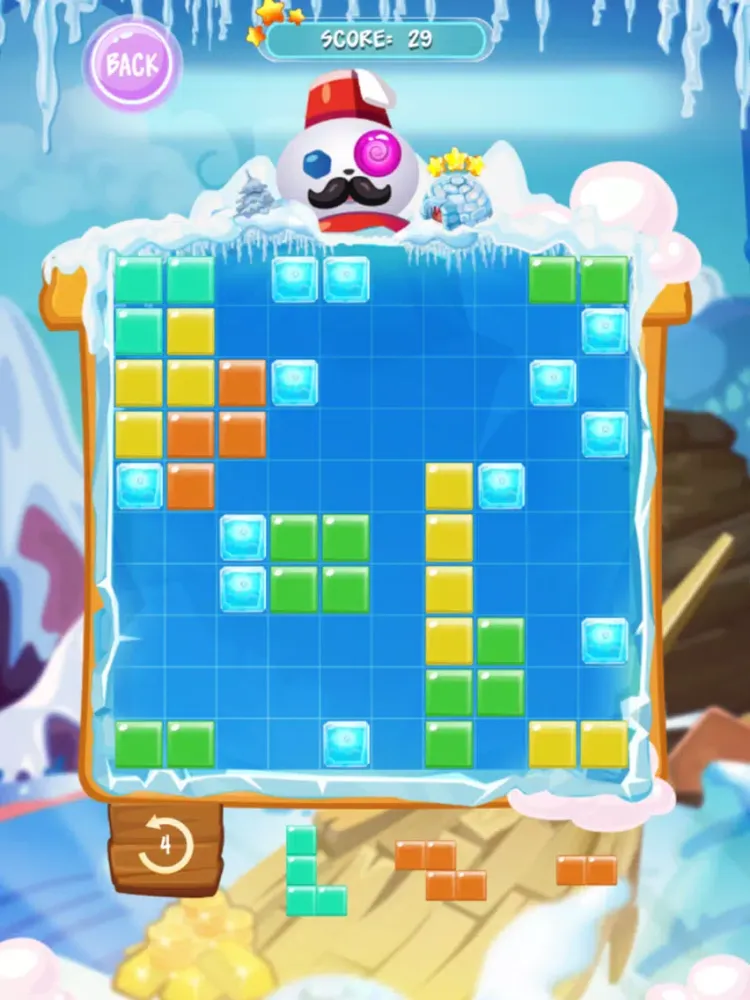 Block Puzzle for 1010 tiles: Winter blocks game iPad 应用截图